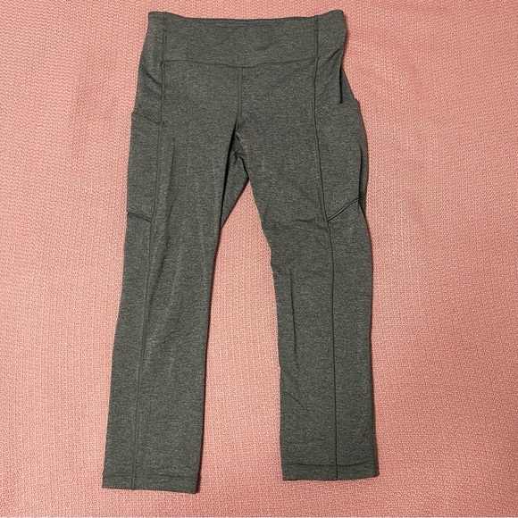 Lululemon Speed Up Crop (21") Heathered Black size 6 - Picture 9 of 13